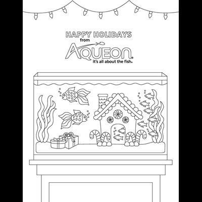 Aqueon Holiday Coloring Sheet