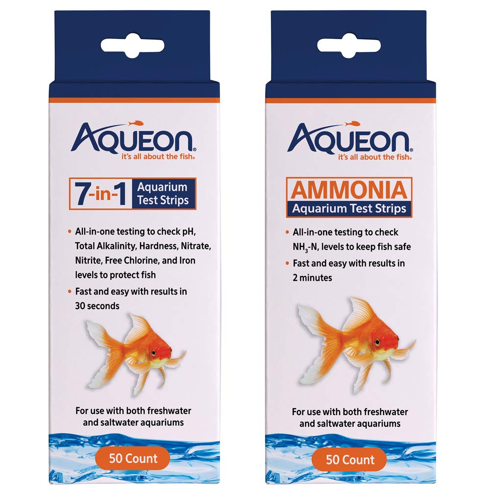 Aqueon® Aquarium Test Strips Family