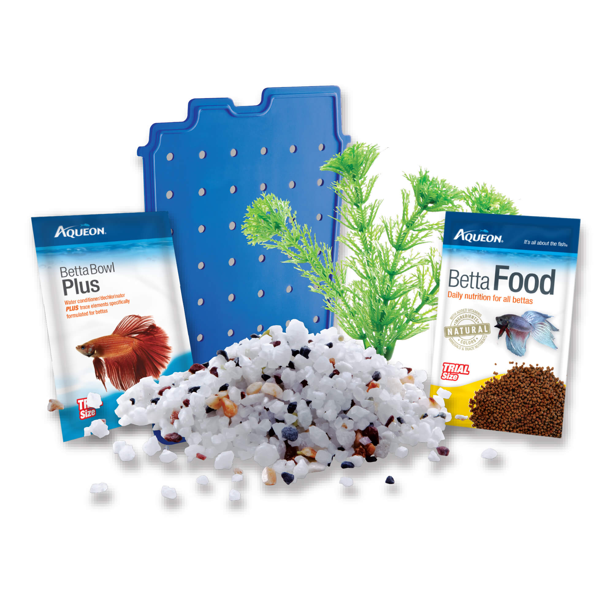Aqueon Betta Bowl Aquarium Blue In the Box