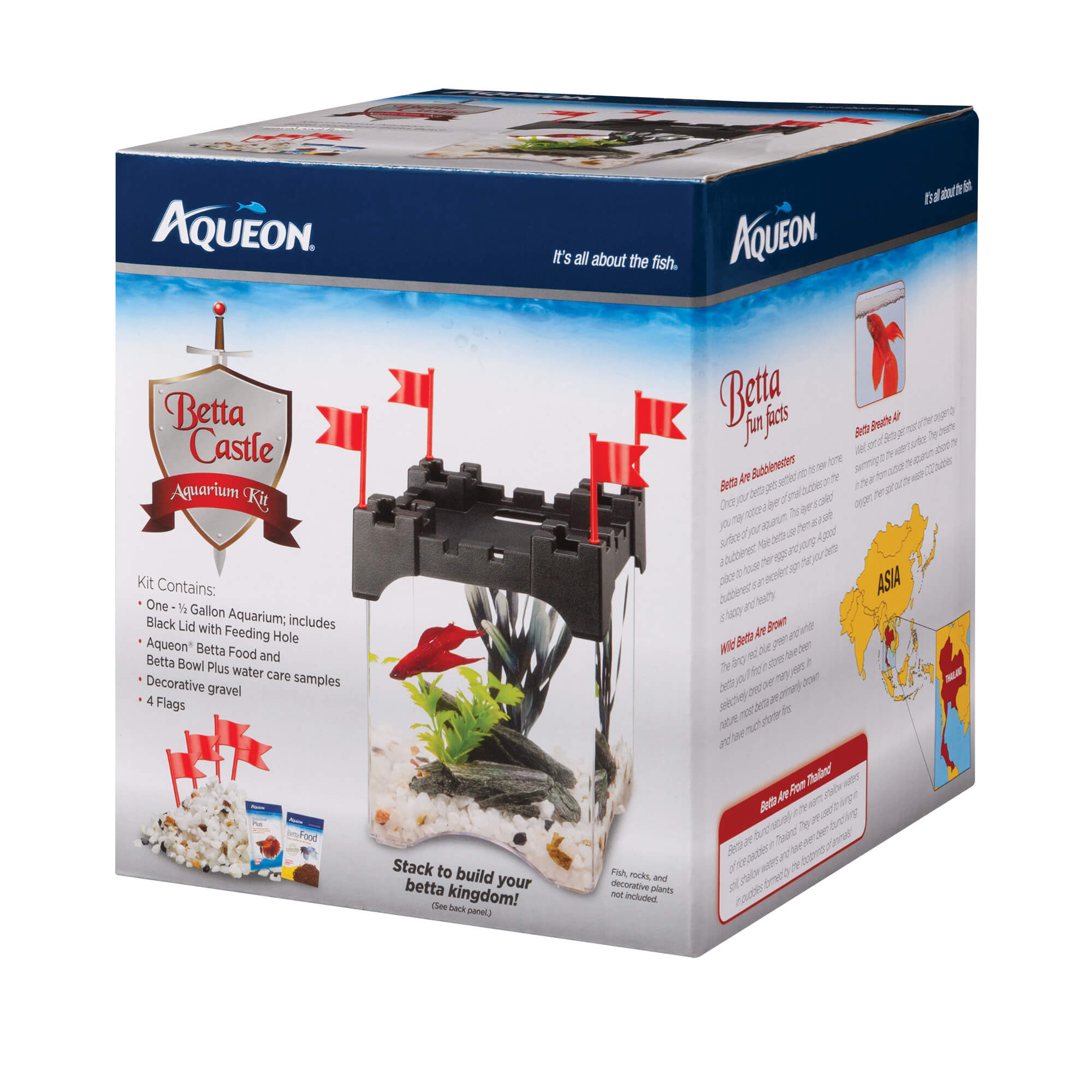 Aqueon Betta Castle Aquarium Kit