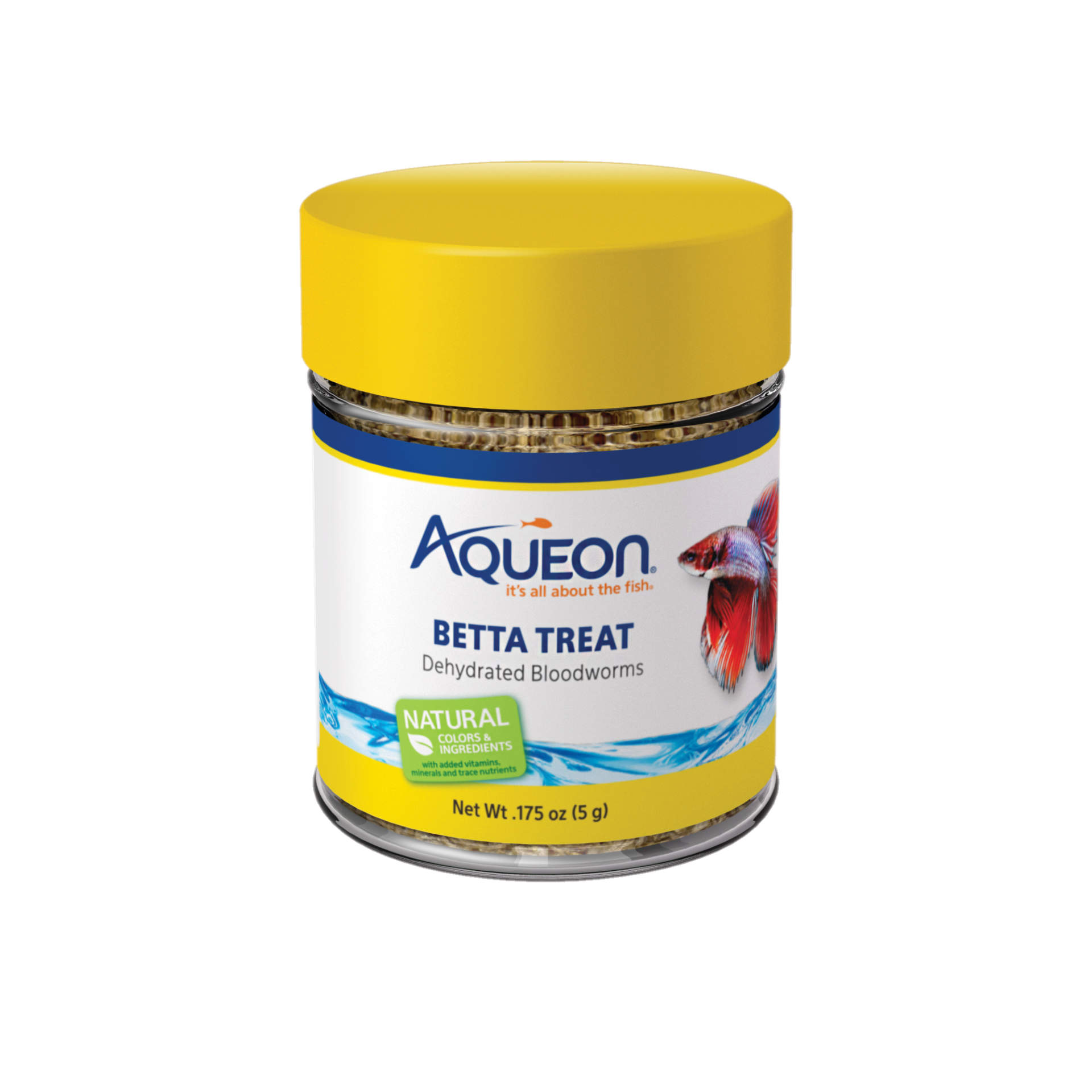 Aqueon Betta Treat Dehydrated Bloodworms .175 oz