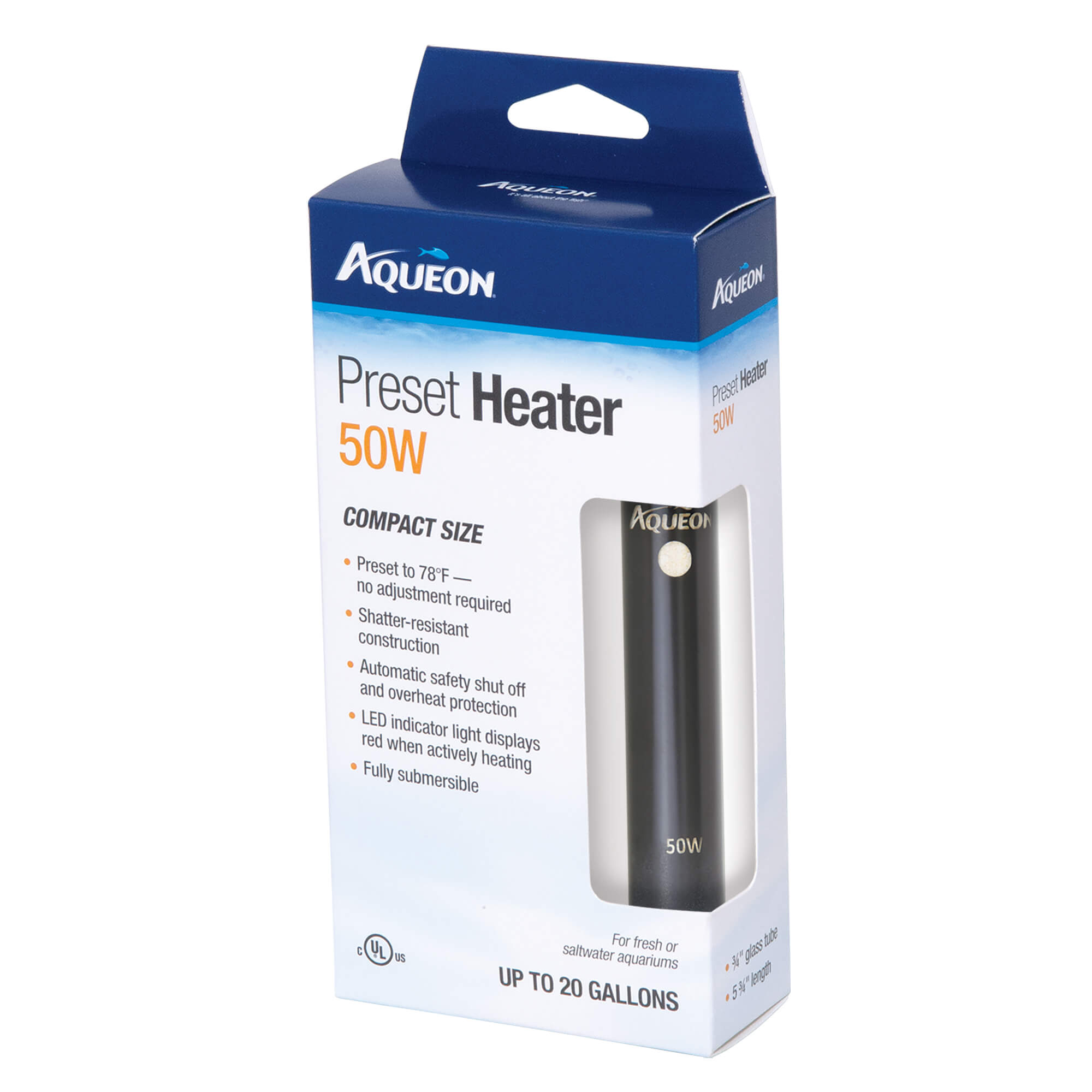 Aqueon Aquarium Preset Heater 50W