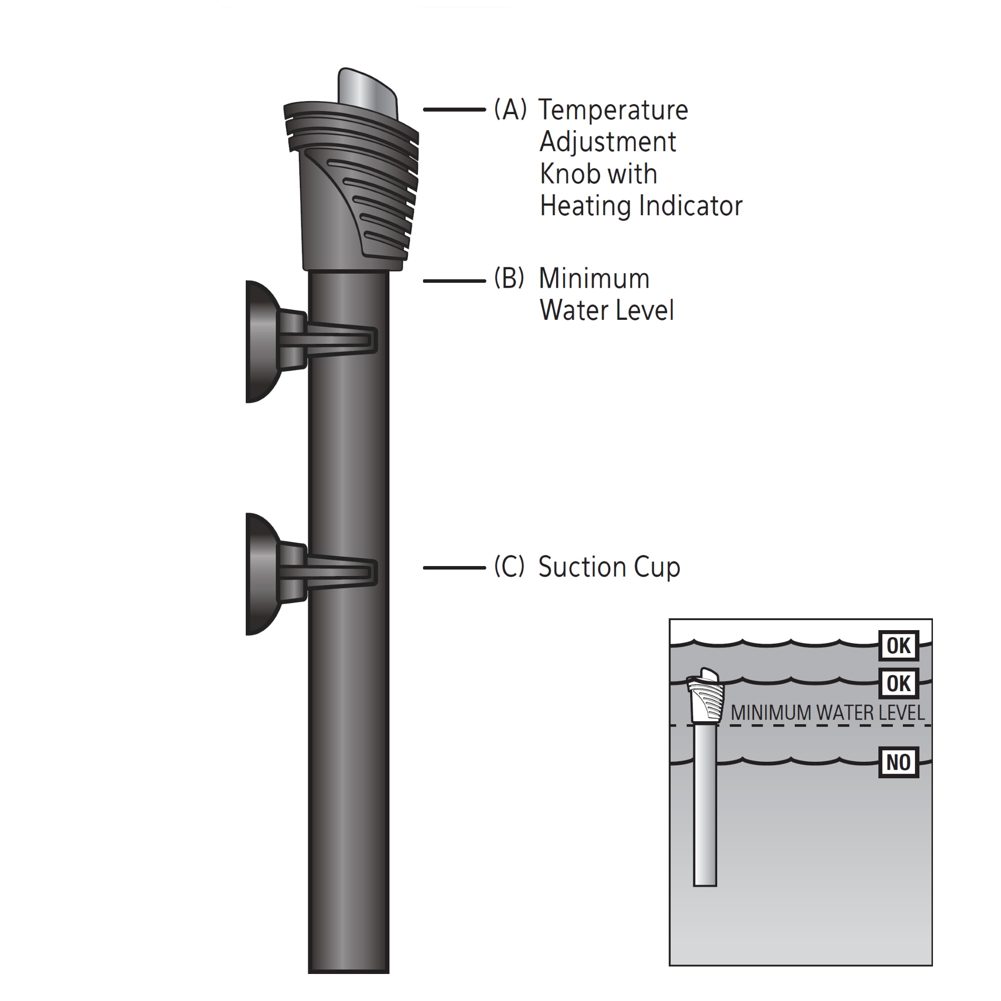 Adjustable aquarium 2024 heater