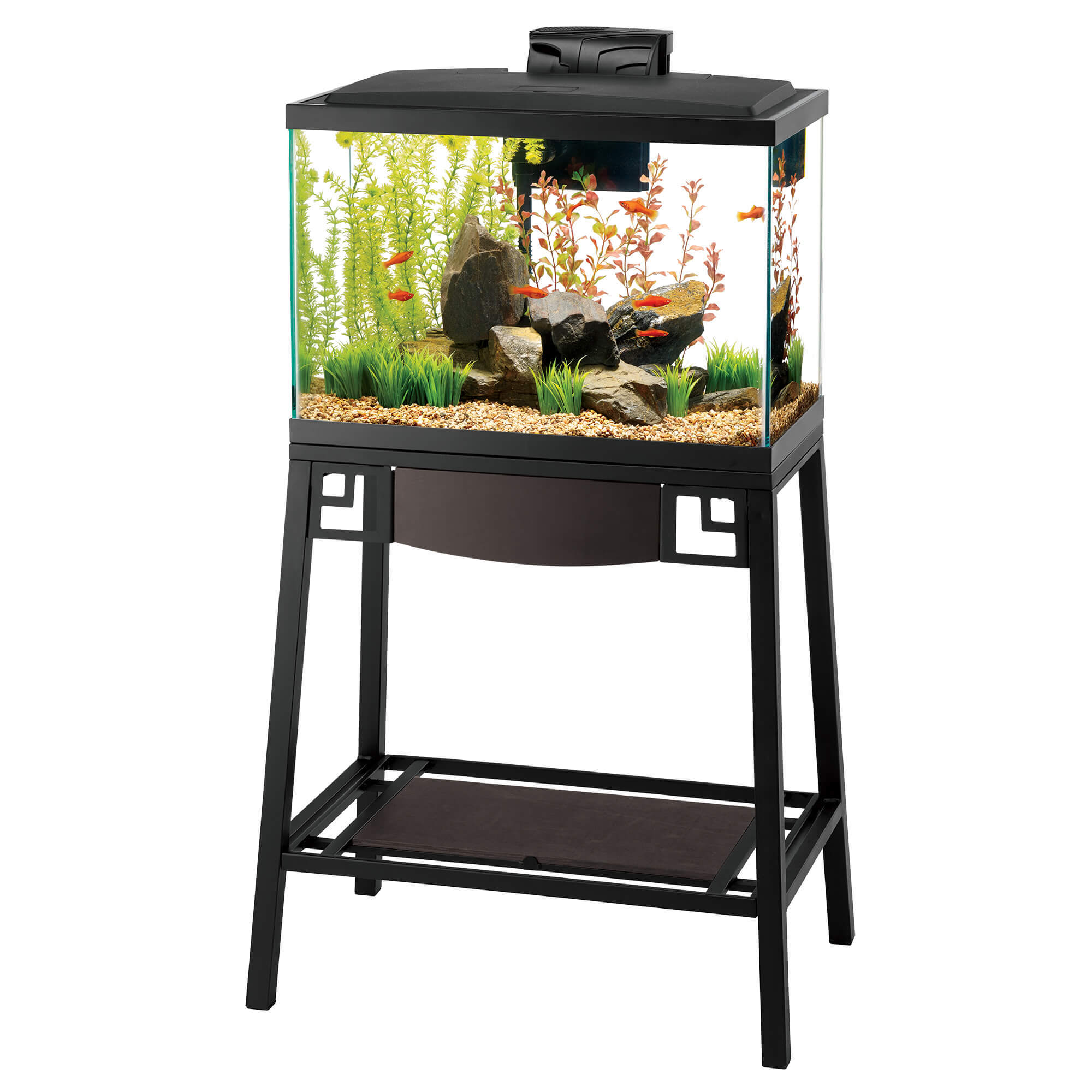 Aqueon forge aquarium stand sales
