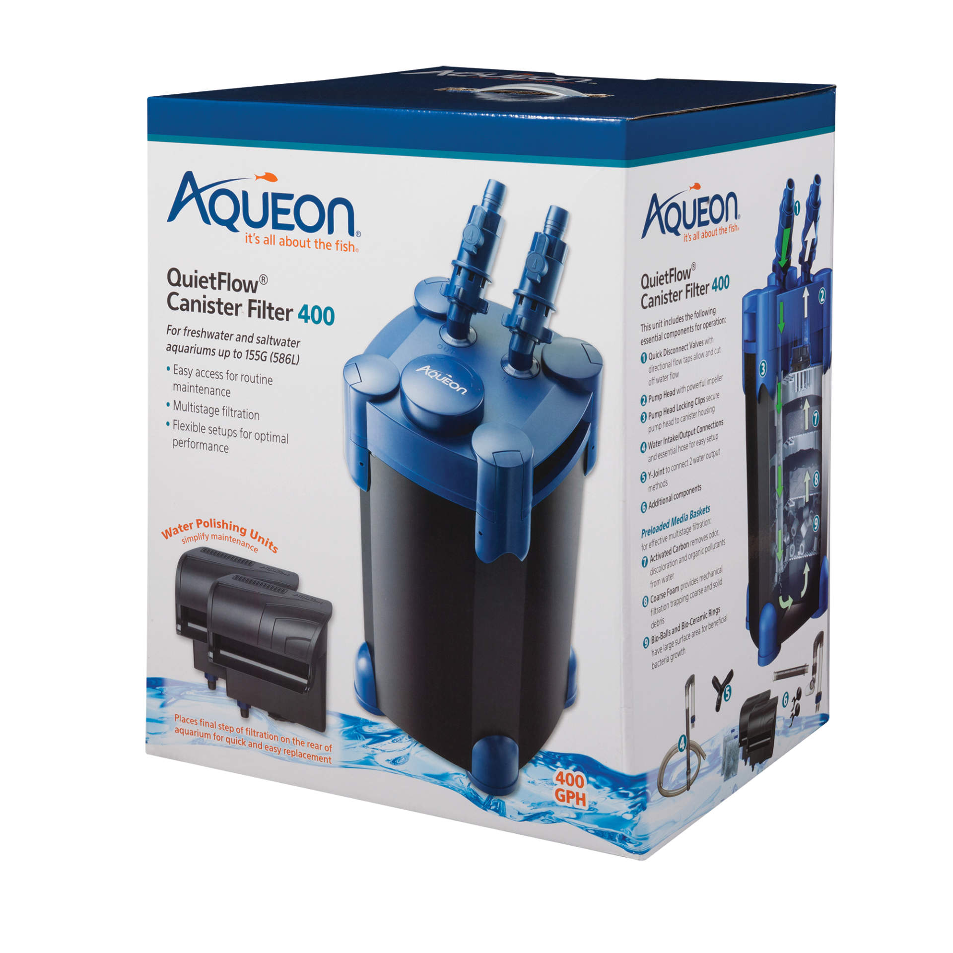 Aqueon Quiet Flow 10 Filterpads (3er Pack) - Ammoniak Reduzierende Spezial-Filtermedien Für Aquarien