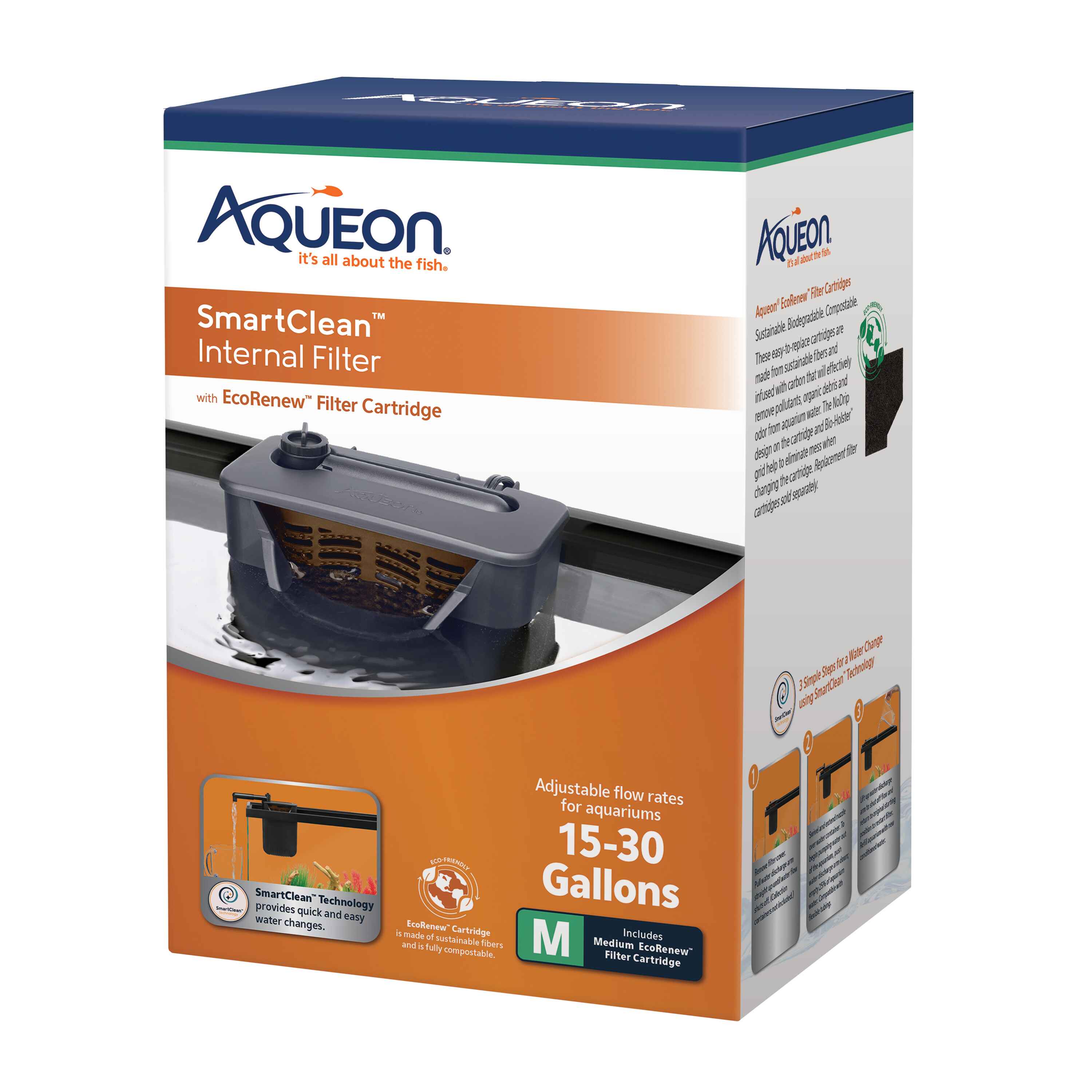 Aqueon QuietFlow® Internal Power Filters with SmartClean™ Technology Aqueon QuietFlow® Internal Power Filters with SmartClean™ Technology